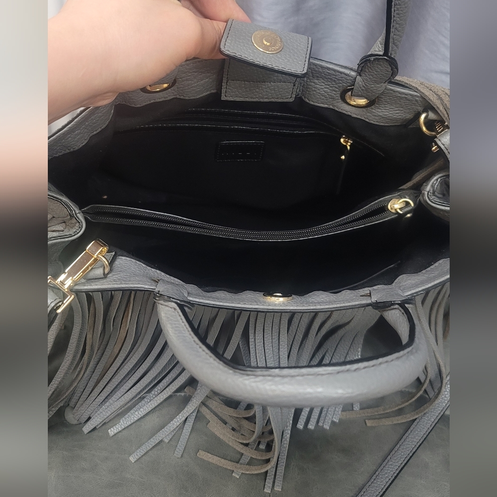 Milly Fringed leather bag - Picture 5 of 12